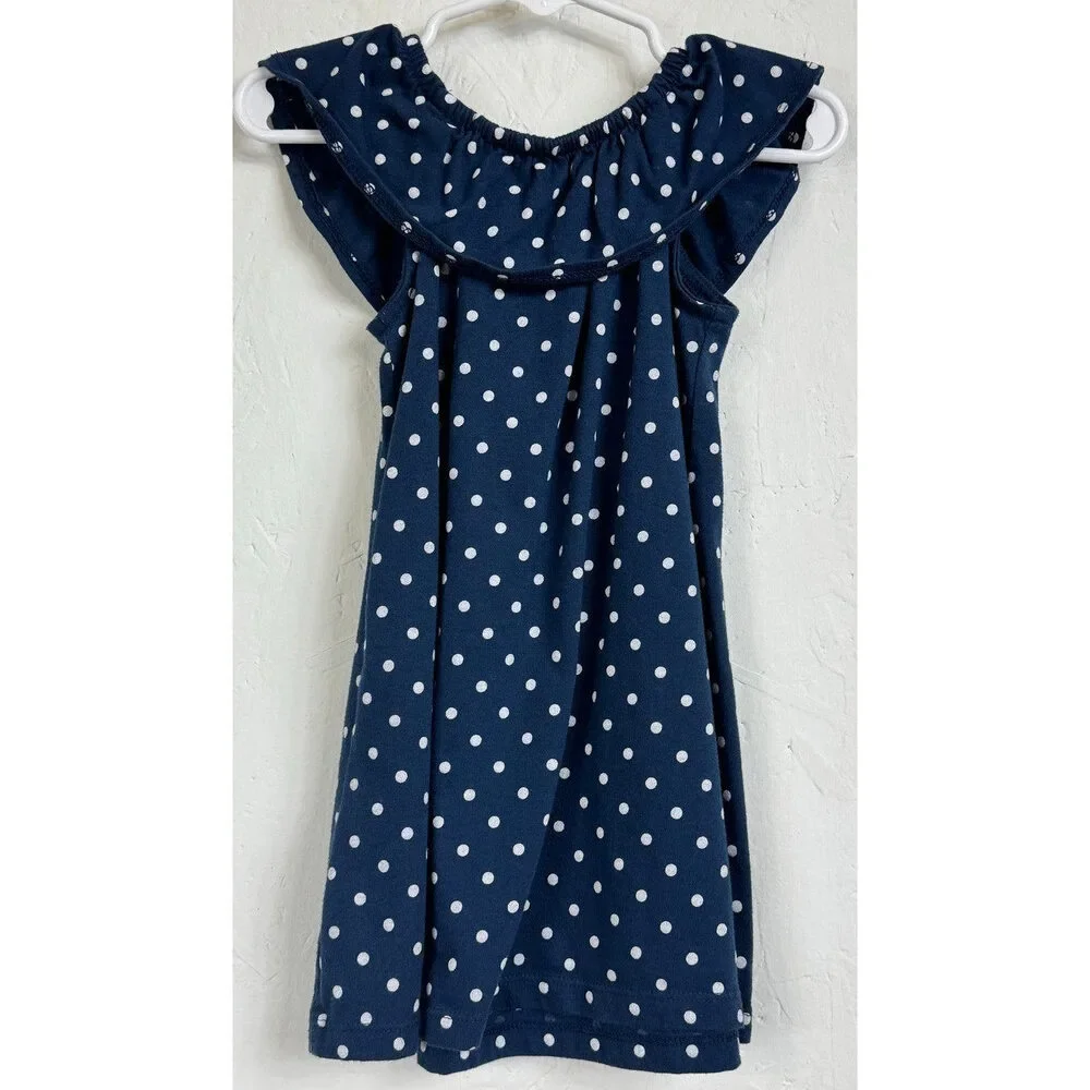 Wonder Nation Blue & White Sleeveless Dress Girl's 2t